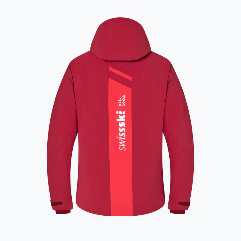 Куртка лижна чоловіча Descente Swiss National Team Replica dark red 20
