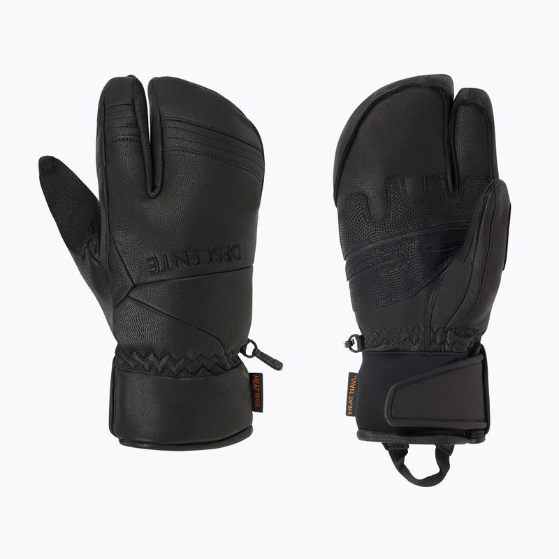 Рукавиці гірськолижні чоловічі Descente 3 Finger Leather black