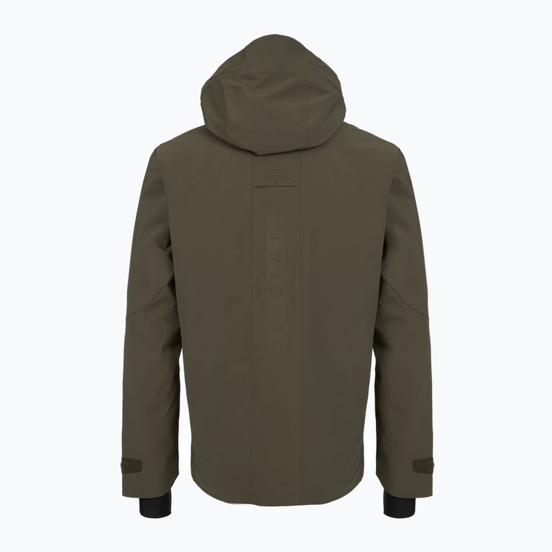 Куртка гірськолижна чоловіча Descente Swiss sturdy green 2