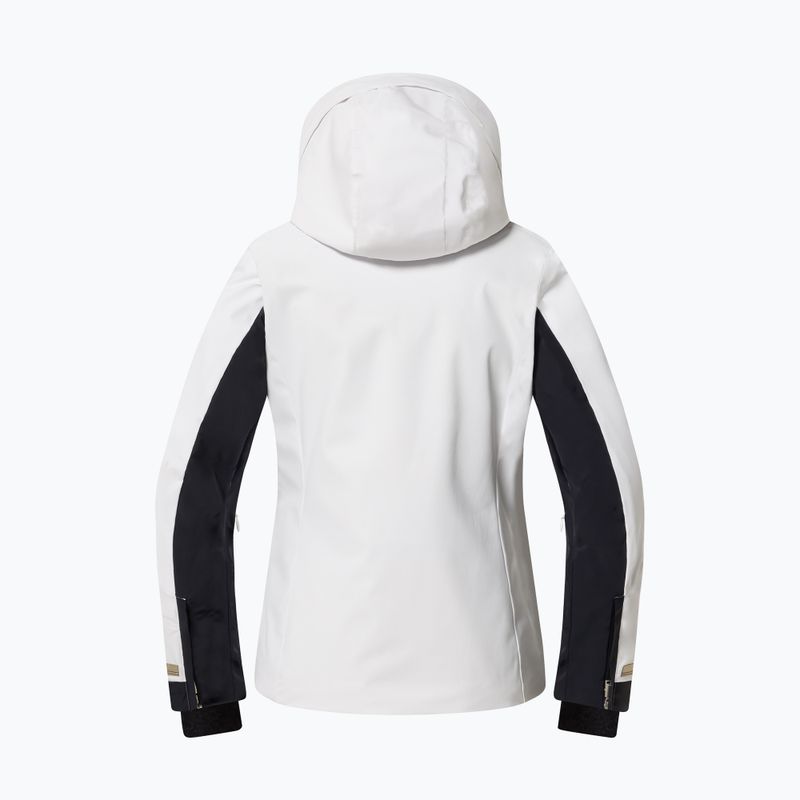 Куртка гірськолижна жіноча Descente Shirring super white 3
