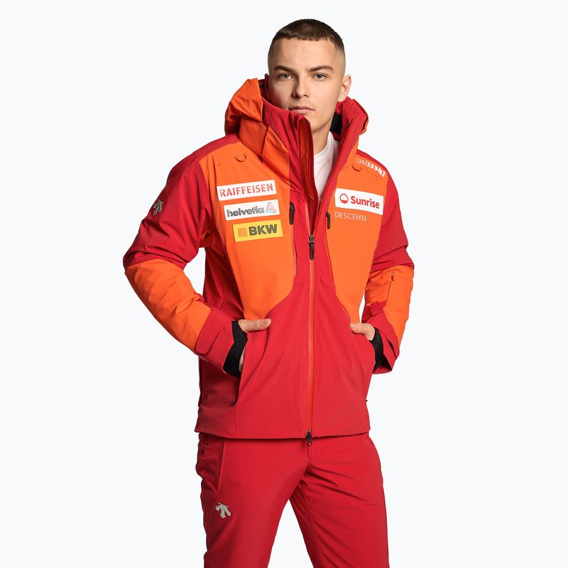 Куртка гірськолижна чоловіча Descente Swiss mandarin orange