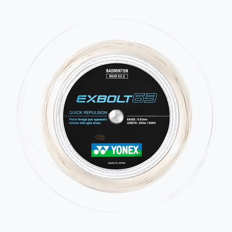 Струна для бадмінтону YONEX Exbolt 63 Set 10 м white