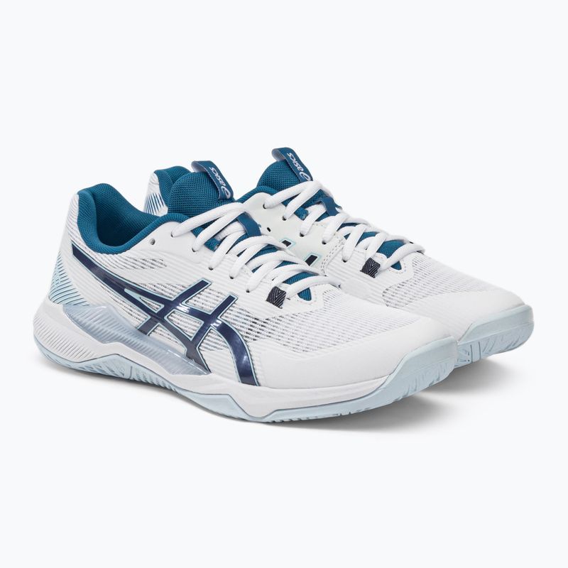 Кросівки гандбольні жіночі ASICS Gel-Tactic white/indigo blue 4