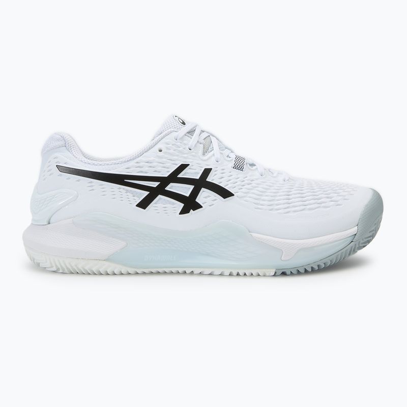 Кросівки для тенісу чоловічі ASICS Gel-Resolution 9 Clay white/black 2