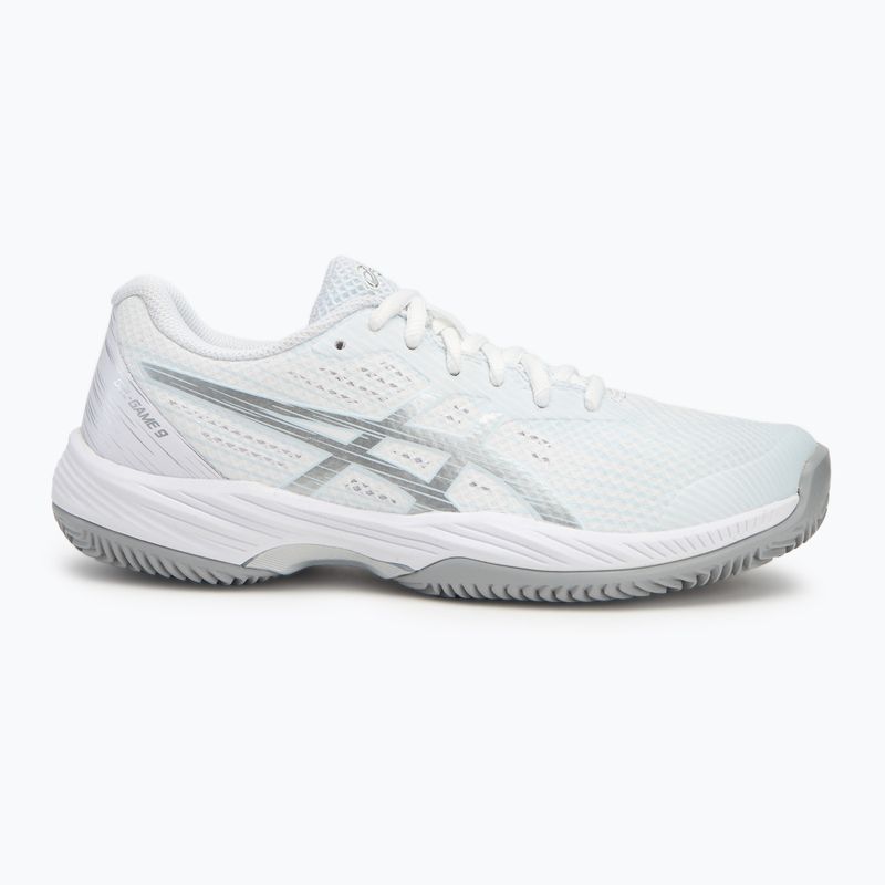 Кросівки для тенісу жіночі ASICS Gel-Game 9 Clay/OC white/pure silver 2