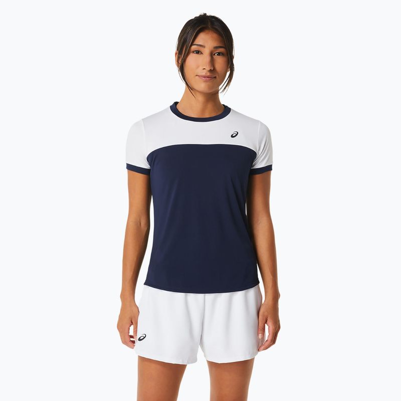 Футболка тенісна жіноча ASICS Court SS Top midnight/brilliant white