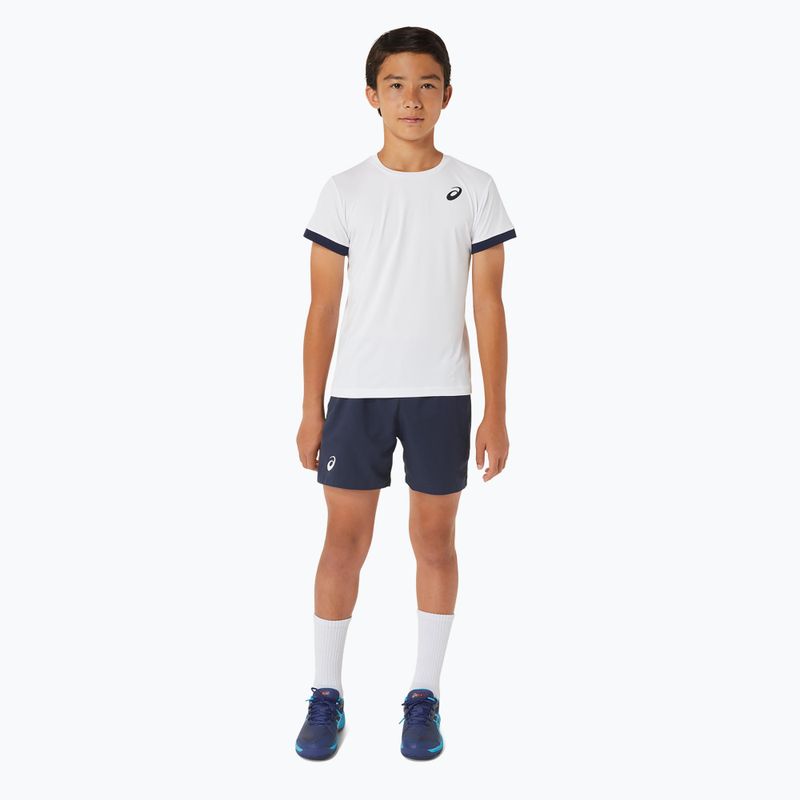 Футболка дитяча ASICS Tennis Top brilliant white/midnight 2