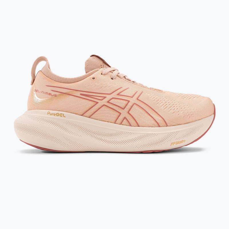 Жіночі кросівки ASICS Gel-Nimbus 25 блідо-абрикосові/світло-гранатові 2