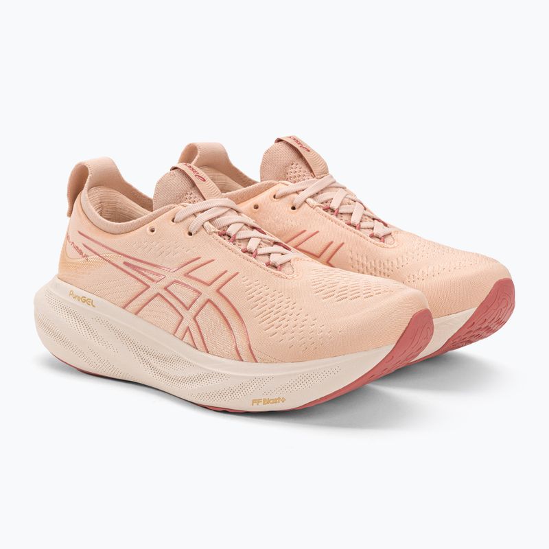 Жіночі кросівки ASICS Gel-Nimbus 25 блідо-абрикосові/світло-гранатові 4