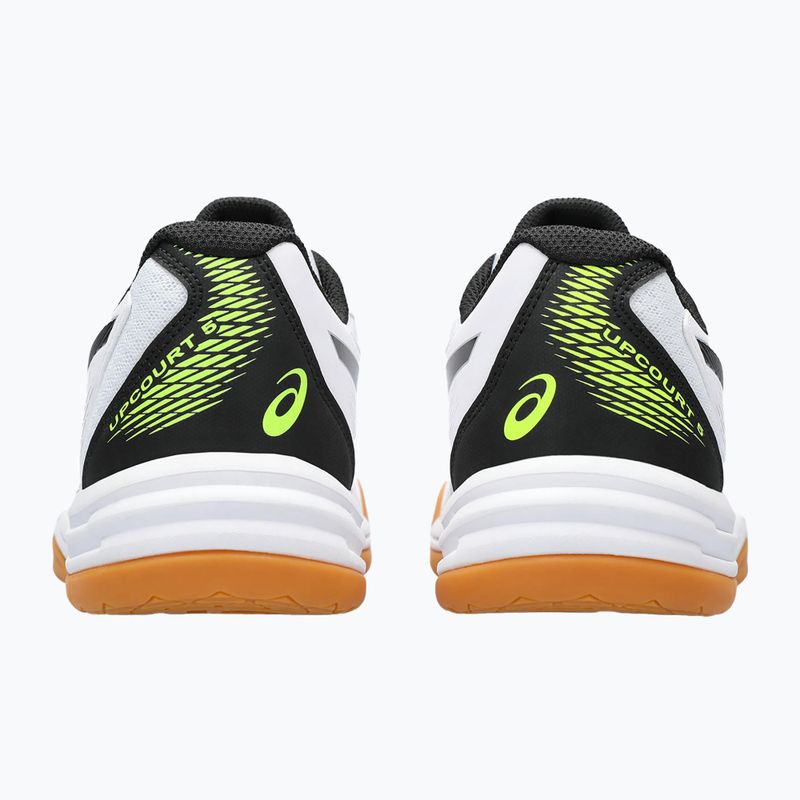Кросівки для сквошу чоловічі ASICS Upcourt 5 white / safety yellow 8
