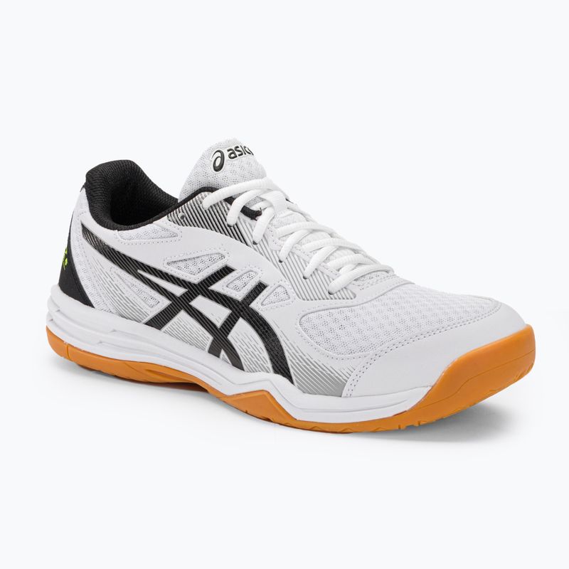 Кросівки для сквошу чоловічі ASICS Upcourt 5 white / safety yellow