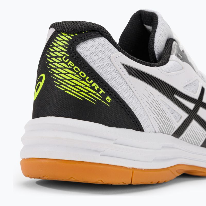 Кросівки для сквошу чоловічі ASICS Upcourt 5 white / safety yellow 11