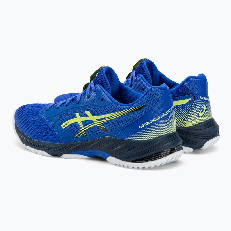 Кросівки волейбольні чоловічі ASICS Netburner Ballistic FF 3 illusion blue / glow yellow 4