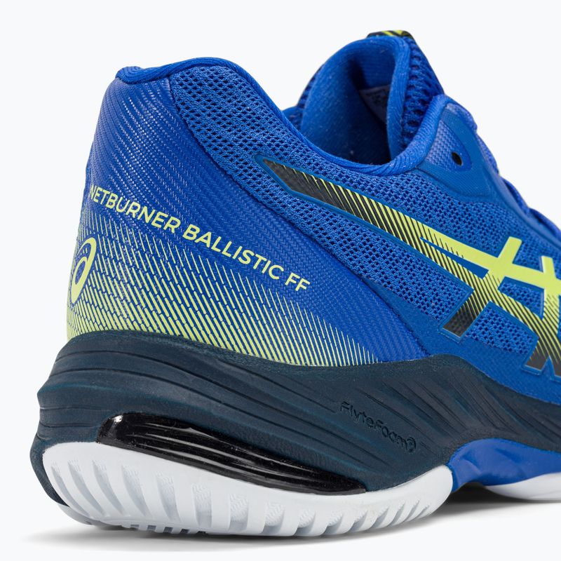 Кросівки волейбольні чоловічі ASICS Netburner Ballistic FF 3 illusion blue / glow yellow 11