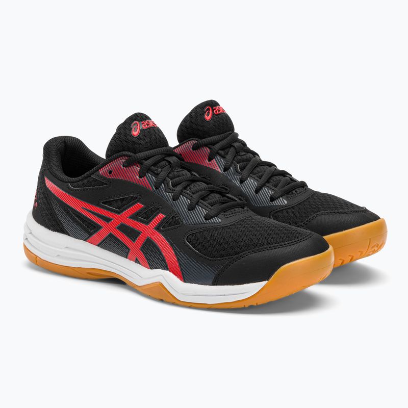 Кросівки для сквошу чоловічі ASICS Upcourt 5 black / classic red 5