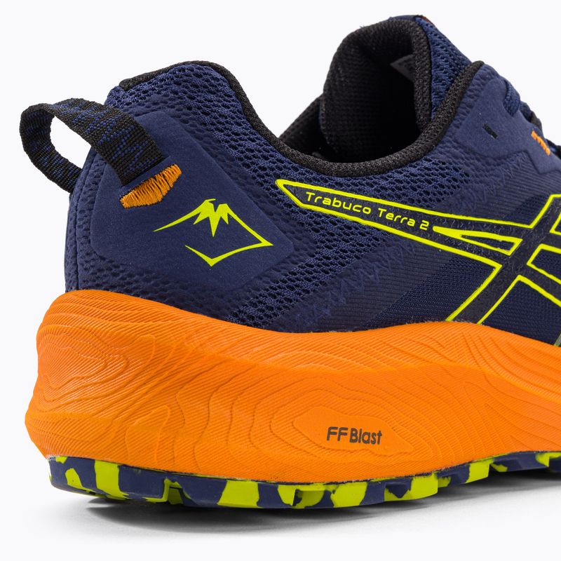 Чоловічі кросівки ASICS Trabuco Terra 2 глибокий океан/неоновий лайм 10