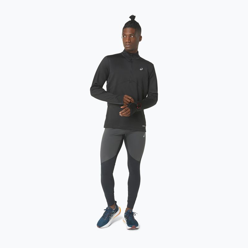 Кофта для бігу чоловіча ASICS Winter Run 1/2 Mid Layer performance black/graphite grey 2