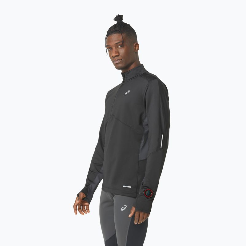 Кофта для бігу чоловіча ASICS Winter Run 1/2 Mid Layer performance black/graphite grey 4