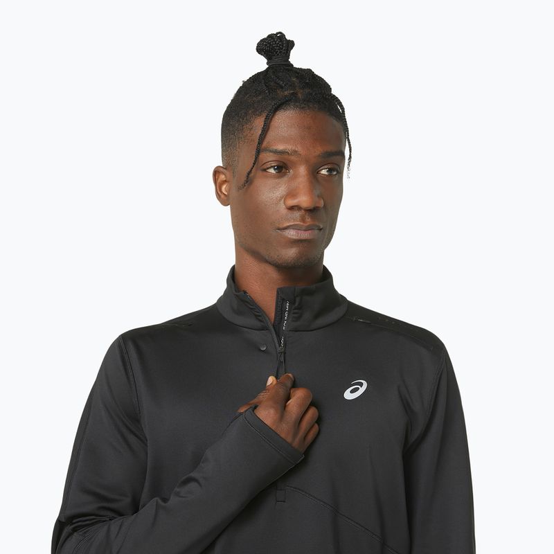 Кофта для бігу чоловіча ASICS Winter Run 1/2 Mid Layer performance black/graphite grey 5