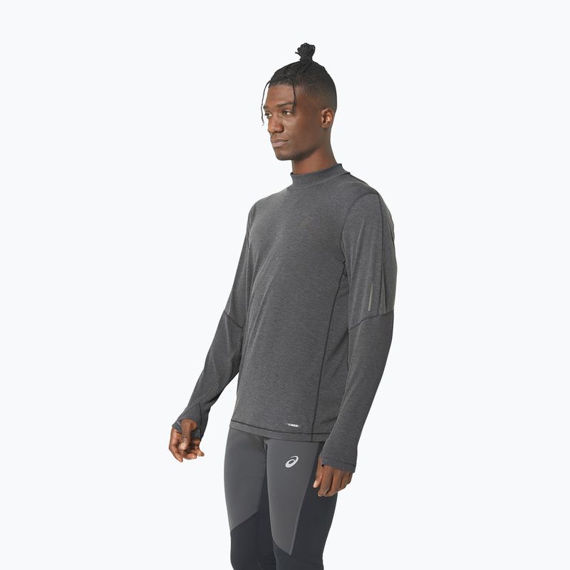 Чоловічий біговий лонгслів ASICS Metarun Mock Neck performance black біговий лонгслів 3
