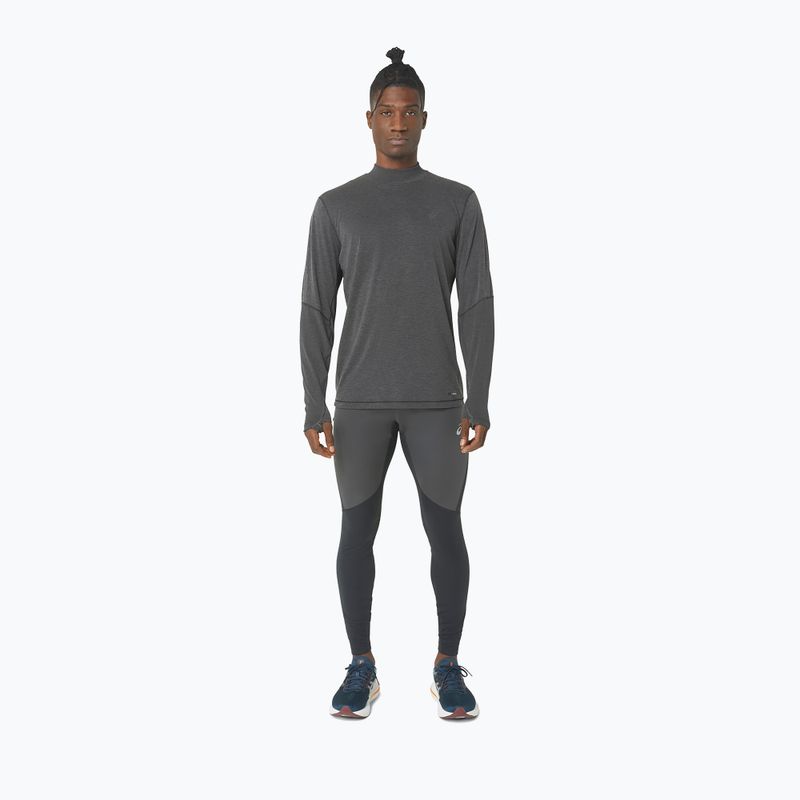 Чоловічий біговий лонгслів ASICS Metarun Mock Neck performance black біговий лонгслів 2