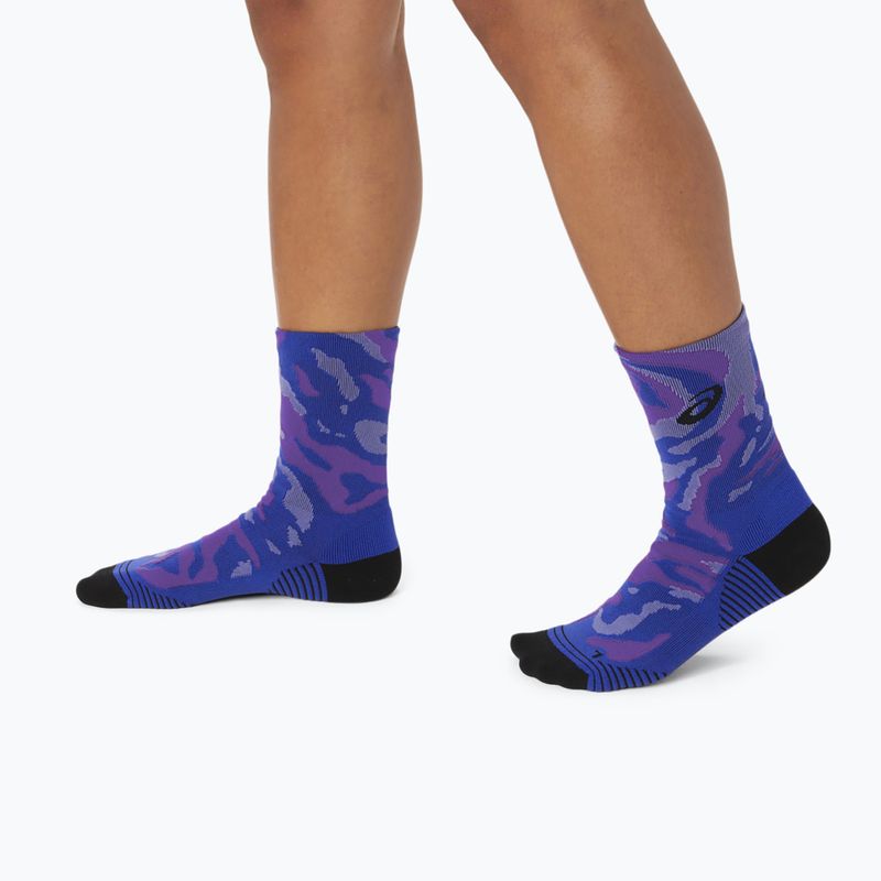 Шкарпетки для бігу ASICS Color Camo Run Crew eggplant/blue violet/cyber grape 5