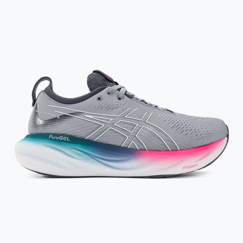 Жіночі бігові кросівки ASICS Gel-Nimbus 25, білий/сірий 2