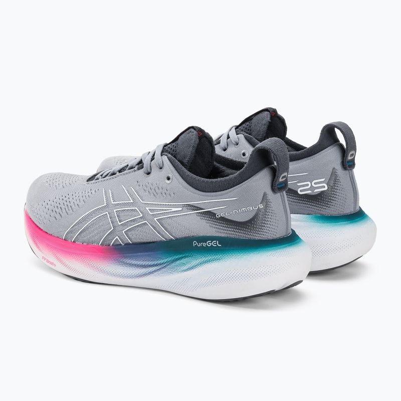 Жіночі бігові кросівки ASICS Gel-Nimbus 25, білий/сірий 3