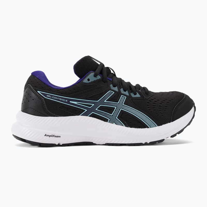 Кросівки бігові жіночі ASICS Gel-Contend 8 black/aquarium 2