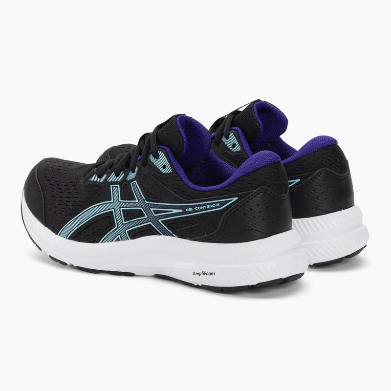 Кросівки бігові жіночі ASICS Gel-Contend 8 black/aquarium 3