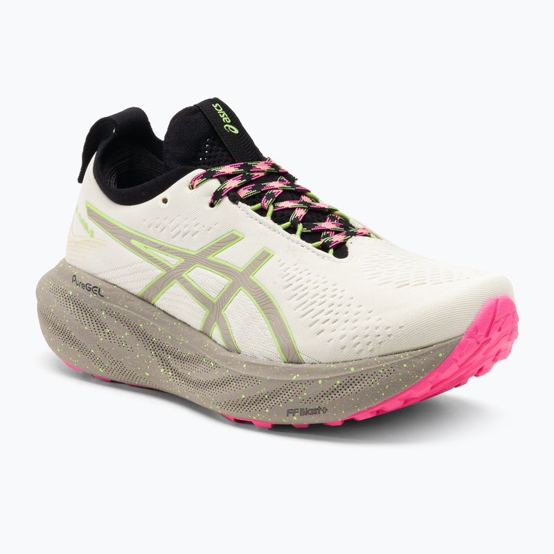 Жіночі бігові кросівки ASICS Gel-Nimbus 25 TR nature bath / лаймовий зелений