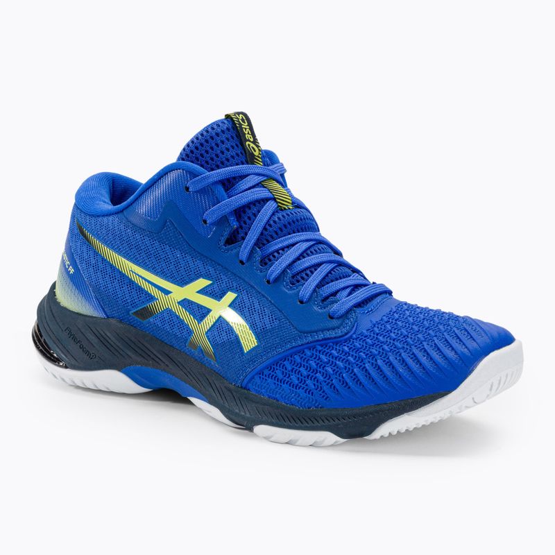 Кросівки волейбольні чоловічі ASICS Netburner Ballistic FF MT 3 illusion blue / glow yellow