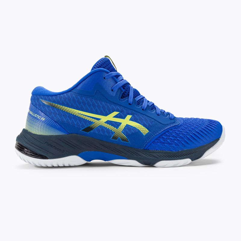 Кросівки волейбольні чоловічі ASICS Netburner Ballistic FF MT 3 illusion blue / glow yellow 2