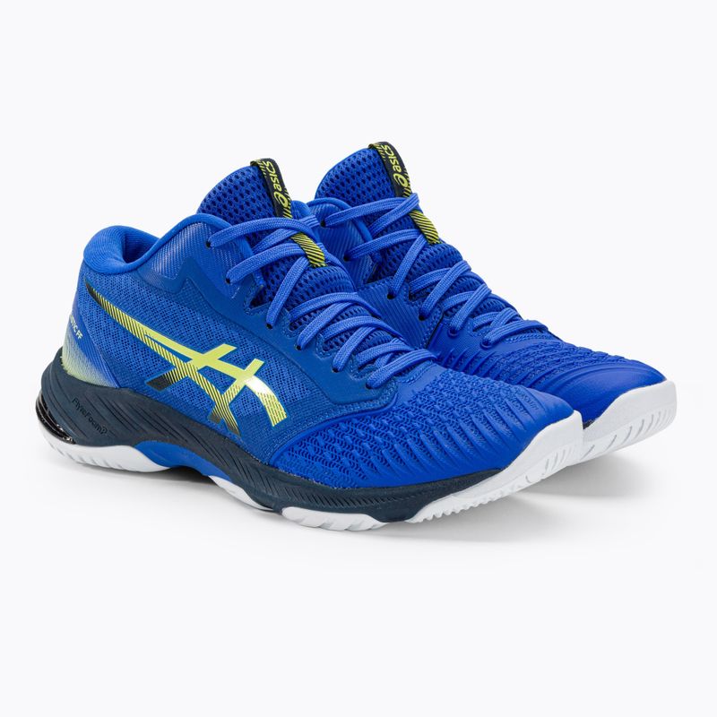 Кросівки волейбольні чоловічі ASICS Netburner Ballistic FF MT 3 illusion blue / glow yellow 4