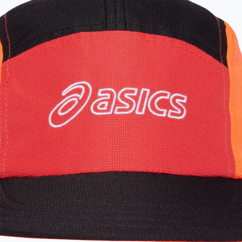 Кепка ASICS 5 Panel sunrise red/true red/perf black 6