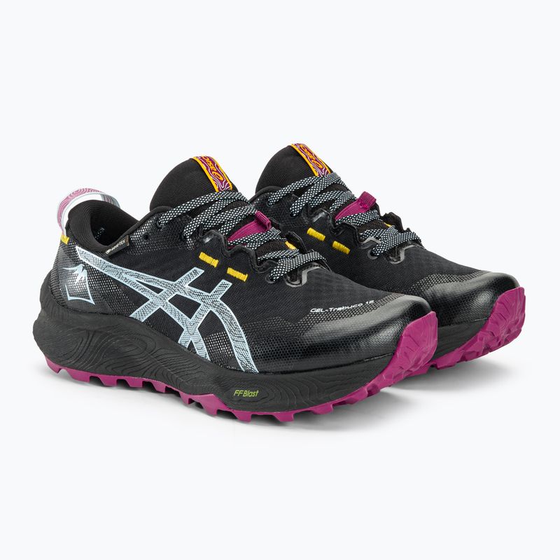 Кросівки для бігу жіночі ASICS Gel-Trabuco 12 GTX black/light blue 5