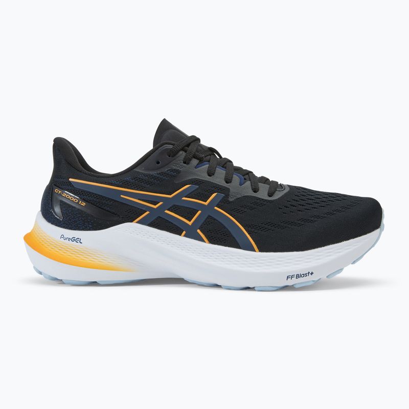 Кросівки для бігу чоловічі ASICS GT-2000 12 black/fellow yellow 2