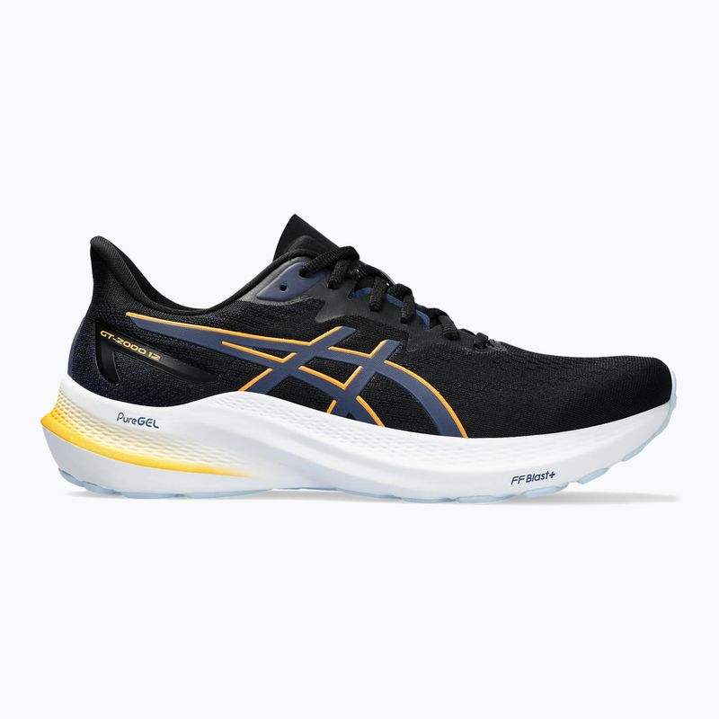 Кросівки для бігу чоловічі ASICS GT-2000 12 black/fellow yellow 8