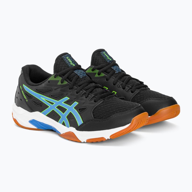 Кросівки для волейболу чоловічі ASICS Gel-Rocket 11 black/waterscape 4