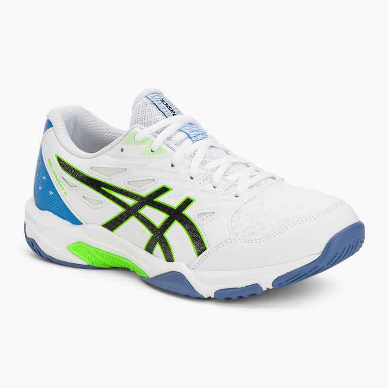 Кросівки для волейболу чоловічі ASICS Gel-Rocket 11 white/lime burst