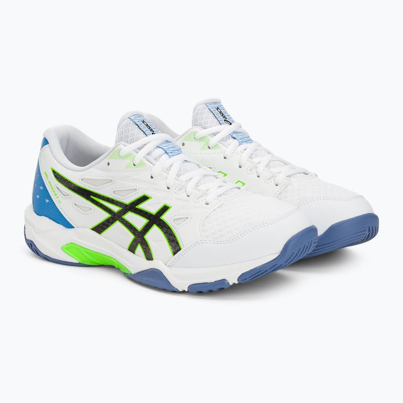 Кросівки для волейболу чоловічі ASICS Gel-Rocket 11 white/lime burst 4