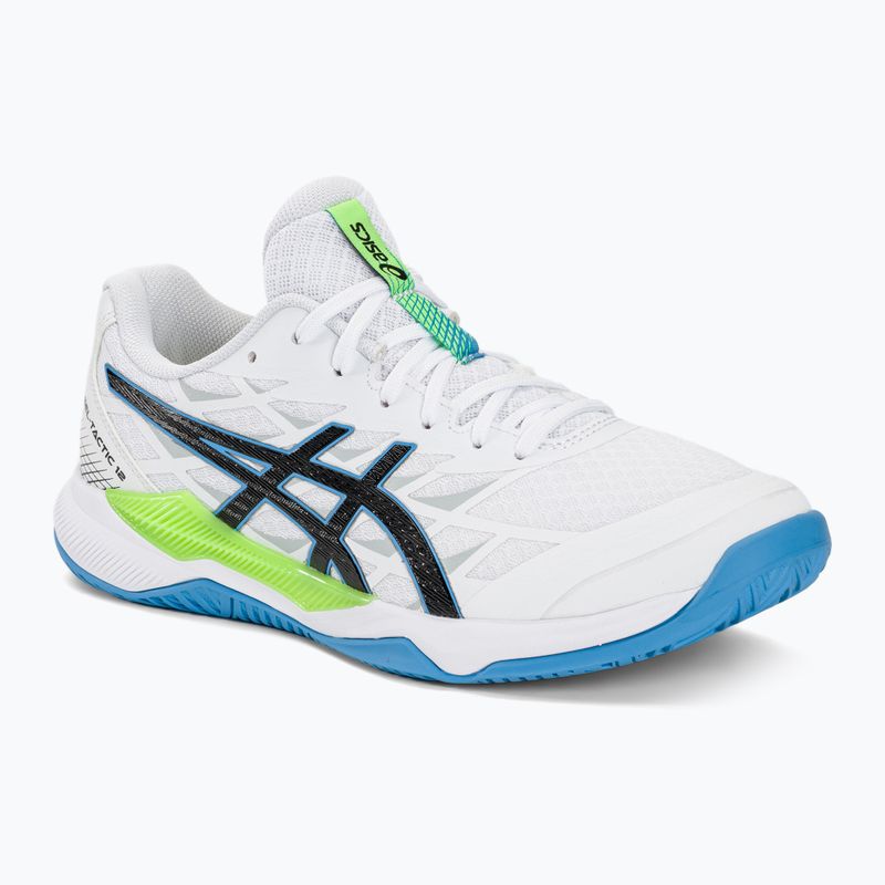 Кросівки для гандболу чоловічі ASICS Gel-Tactic 12 white/lime burst