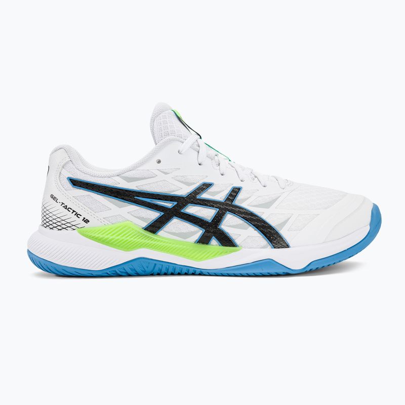 Кросівки для гандболу чоловічі ASICS Gel-Tactic 12 white/lime burst 2