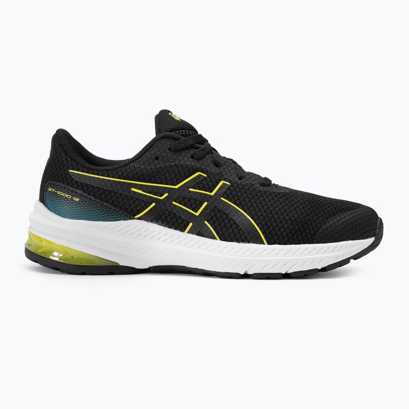 Дитячі кросівки ASICS GT-1000 12 GS чорні/яскраво-жовті 2