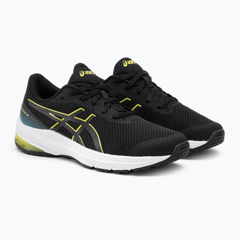 Дитячі кросівки ASICS GT-1000 12 GS чорні/яскраво-жовті 4