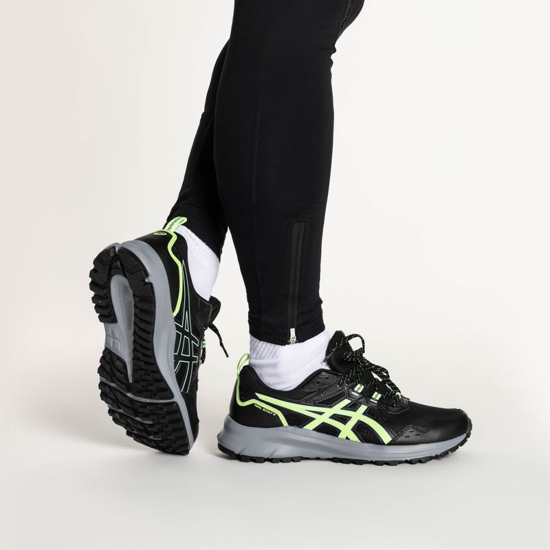 Кросівки для бігу чоловічі ASICS Trail Scout 3 black/illuminate green 2