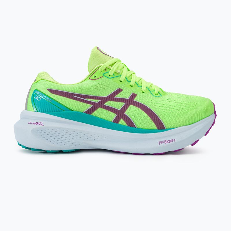 Жіночі бігові кросівки ASICS Gel-Kayano 30 Lite-Show підсвічуються зеленим 3