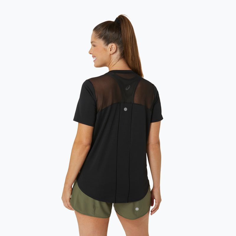 Футболка для бігу жіноча ASICS Road V-Neck performance black 3