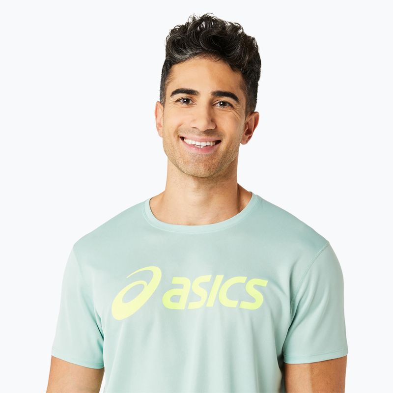 Футболка для бігу чоловіча ASICS Core Top light celadon/safety yellow 4