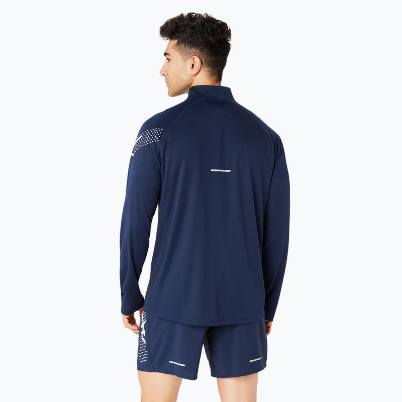 Кофта для бігу чоловіча ASICS Icon 1/2 Zip performance blue expanse 3